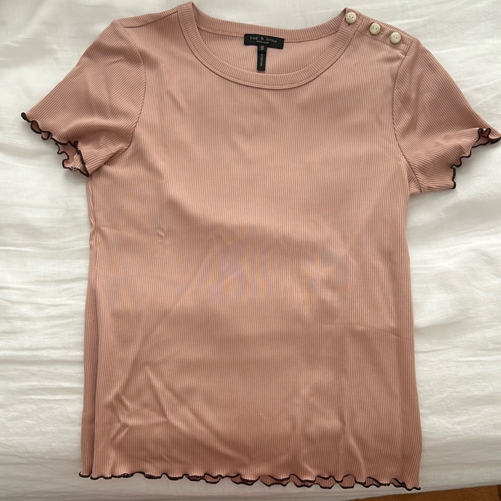Rag and bone pink T-shirt
